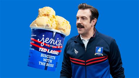 Ted lasso ice cream - Mar 1, 2023 · Mar 1, 2023, 2:04pm PST. SHARE An ice cream flavor as nice as Ted Lasso debuts. Brendan Hunt, Cristo Fernández and Jason Sudeikis in “Ted Lasso.”. Apple TV+. Ted Lasso, the quintessential nice guy of sitcoms, has inspired an ice cream flavor from the company Jeni’s: “Biscuits with the Boss.”. The Apple TV+ series “Ted Lasso” is ... 